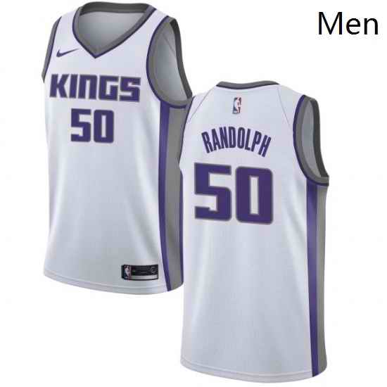 Mens Nike Sacramento Kings 50 Zach Randolph Authentic White NBA Jersey Association Edition